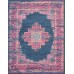 Nourison Passion Blue 8' x 10' Area Rug, Boho, Traditional, Easy Cleaning, Non Shedding, Bed Room, Living Room, Hallway (8x10)