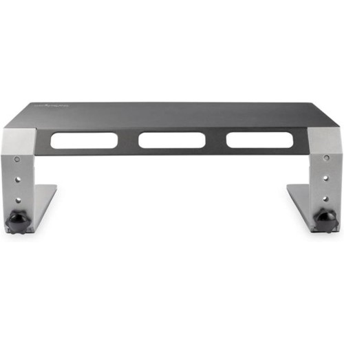 StarTech.com Monitor Riser Stand - for up to 32" Monitor - Height Adjustable - Computer Monitor Riser - Steel and Aluminum (MONSTND), Black