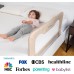 TotCraft Toddler Bed Rails Guard – Universal Baby & Children Bed Rail for Box Spring &slats – Kids Bed Rails for Toddlers for Cribs, Twin, Double, Full Size Queen &King Bed - Beige (35.5L19.5H) in