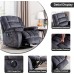 Phoenix Home Power Lift Chair for Elderly Overstuffed Massage Recliners for Living Room, with Heated Vibration, USB Ports, Remote Control, Large, Gray