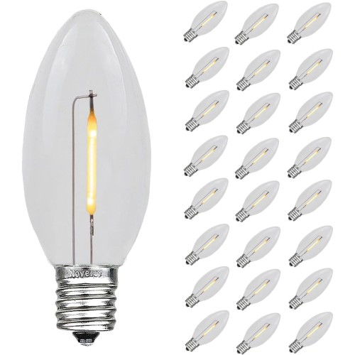 Novelty Lights 25 count C9 Long Life Bulbs