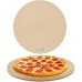 Unicook Pizza Stone for Grill Oven, 15 Inch Round Baking Stone, Heavy Duty Cordierite Pizza Cooking Pan, Thermal Shock Resistant, Ideal for Making Crisp Crust Pizza, Bread and More, Includes Scraper