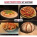 Unicook Pizza Stone for Grill Oven, 15 Inch Round Baking Stone, Heavy Duty Cordierite Pizza Cooking Pan, Thermal Shock Resistant, Ideal for Making Crisp Crust Pizza, Bread and More, Includes Scraper