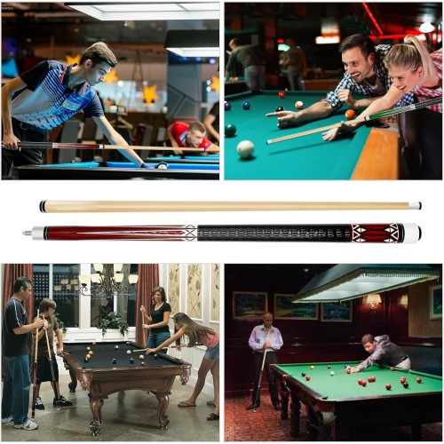 Pool Cue Stick Billiard Sticks: 58 Inch Pool Stick with 13mm Tip Professional Billiard Cue Sticks 18/19/ 20/21 oz, Premium Canadian Maple Wood Pool Cues for Pool Table for Men Women in Bar House