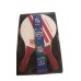 Champions Court Club 2 Wooden Paddles & 2 Balls NEW IN BOX Burgundy