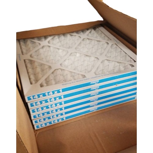 Aerostar 14x14x1 MERV 13 Pleated Air Filter AC Furnace Air Filter 6 Pack