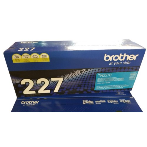 Brother TN227 Cyan Toner Cartridge, High Yield