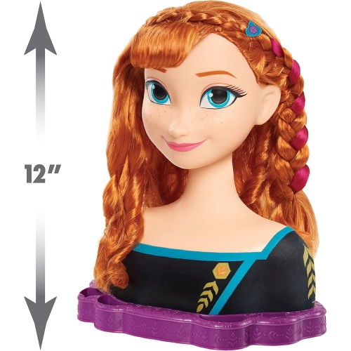 Brand: Disney Frozen Disney’s 2 Queen Anna Deluxe Styling Head, 18-pieces, By Just Play