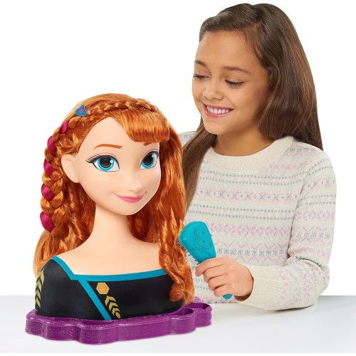 Brand: Disney Frozen Disney’s 2 Queen Anna Deluxe Styling Head, 18-pieces, By Just Play