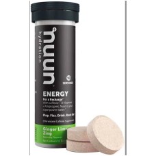 BRAND NEW SEALED 10 PACK Nuun Energy Ginger Lime Zing, 10 Tb
