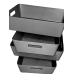 4 pack professional storage bins heavy duty 