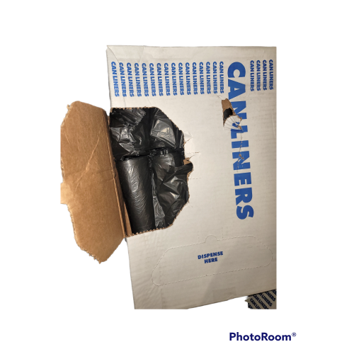 TRASH BAGS COMMERCIAL CAN LINERS 500 bags 