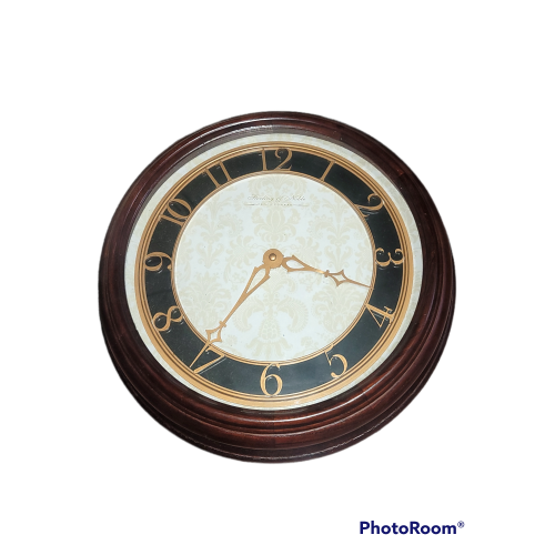 Sterling & Noble 18 inch Damask Wood Shadow Box Clock