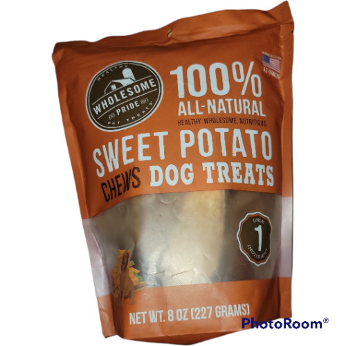 Natural sweet potato fries dog treats