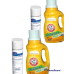 2 pack Arm & Hammer Concentrated Commerical Free Sensitive Skin Laundry Detergent (32 loads x 2 bottles) + 2 Cans of End Bac II Disinfectant Spray 