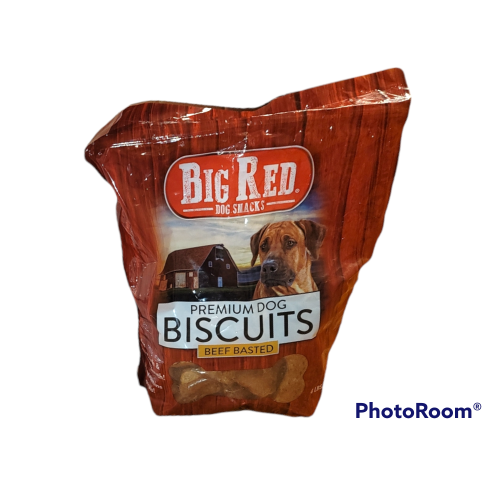 Big Red Dog Biscuits Beef Basted 4 pound bag