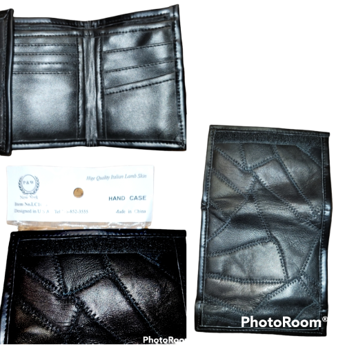 Lamb skin billfold wallet