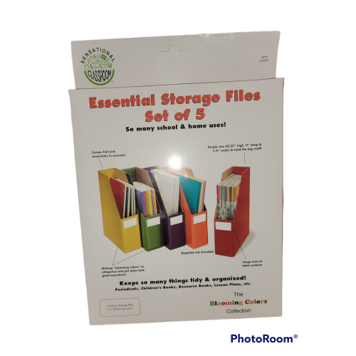 Essential storage files set of 5