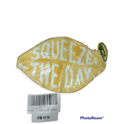 Lemon rug "squeeze the day" ultra plush