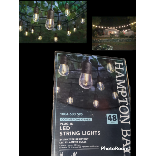 COMMERCIAL LED String Lights 48 ft. HAMPTON BAY- BRAND NEW 