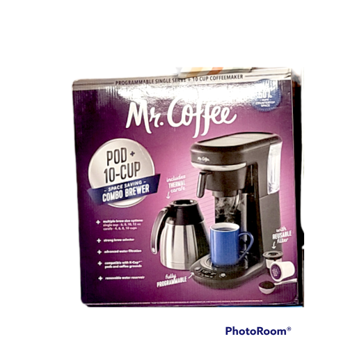 Mr. Coffee pod and 10 cup  Coffee maker Brand New