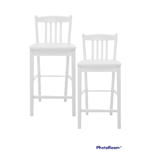 Brand new  Jofran Classic White Slat Back Counter Height Stool Set Of 2