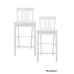 Brand new  Jofran Classic White Slat Back Counter Height Stool Set Of 2