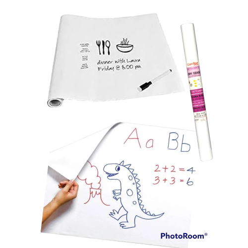 Contact brand dry erase peel and stick instant memo board art 18 inches x 6 ft