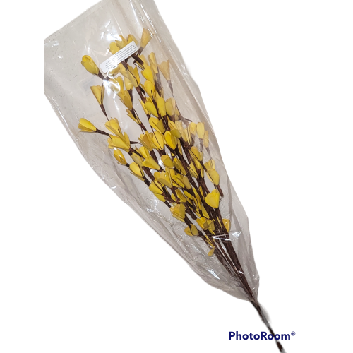 Palm Lilies Stem by Primrue 6 Stems   Royal Kuning - Indonesian Yellow  Brand new  Retail $36.99