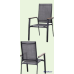 PHI VILLA Padded Textilene Patio Dining Chairs, Set of 2 PHI VILLA SKU: PV-321 Style: Wood-look-Arm Chairs -stackable