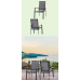 PHI VILLA Padded Textilene Patio Dining Chairs, Set of 2 PHI VILLA SKU: PV-321 Style: Wood-look-Arm Chairs -stackable