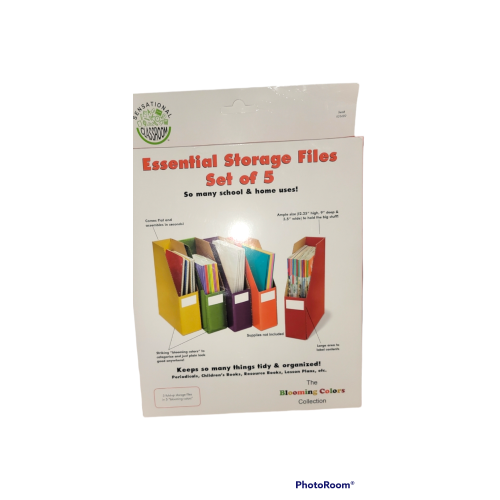 Essential Storage Files Set of 5 Durable and Eco Friendly Brand New