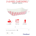 Paper Food Boats (100 Pack) Disposable Red and White Checkered Paper Food Trays - Eco Friendly Red Paper Food Trays 2 Lb – Serving Boats for Concession Food and Condiments, Mini Food Tray 3.75" x 2"