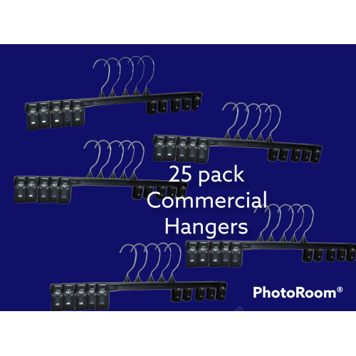 25 pack commercial hangers brand new