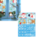  328 PCS Christmas Decorations Snowflake Window Clings Snowflakes Stickers, White Snowflake Ornaments, Snowman, Santa Claus and Reindeer Decals for Glass, Xmas Decals Decorations