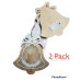 2 pack GORGEOUS Intricate wooden Illumination ornaments 3-D  Brand new