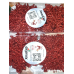 60 Ruby Glitter Snowflake Ornaments 2 packs of 30 Brand New