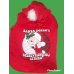 Sassy Pet Holiday Fashions - "Santa doesn't believe in you either" Fur trimmed Hoodie  Brand New