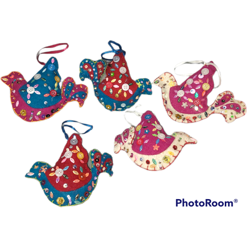 Sparkle and Shine Christmas Ornaments 5 pack