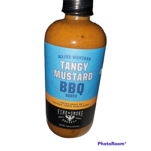 Tangy mustard BBQ sauce - smoke & Fire Society 