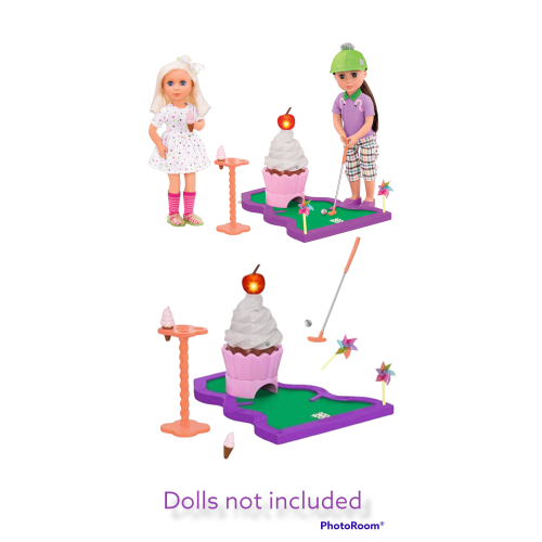 Glitter Girls Playsets  A Putt With A Cherry On Top!  14-inch Doll Mini Golf Playset