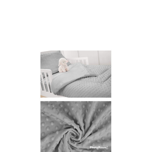 Ultimate Softness Minky Dot Chenille 4 piece Toddler Bedding Set 