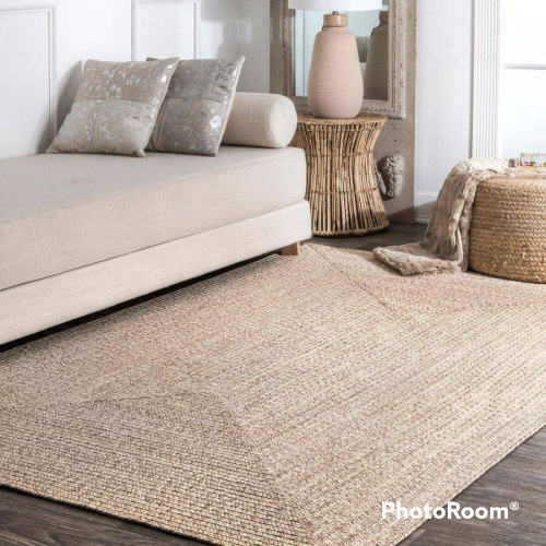 nuLOOM Lefebvre Casual Braided Tan 4 ft. x 6 ft. Indoor/Outdoor Area Rug