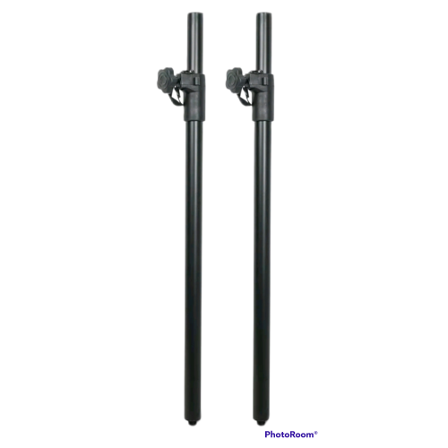 Sound Town 2-Pack Subwoofer Speaker Poles with Adjustable Height and M20 Thread  The Sound Town STSDA-M54B is a 2-pack subwoofer mounting poles with M20 threaded mounting inserts. With steel construction, each pole supports up to 132lbs and is compatible 