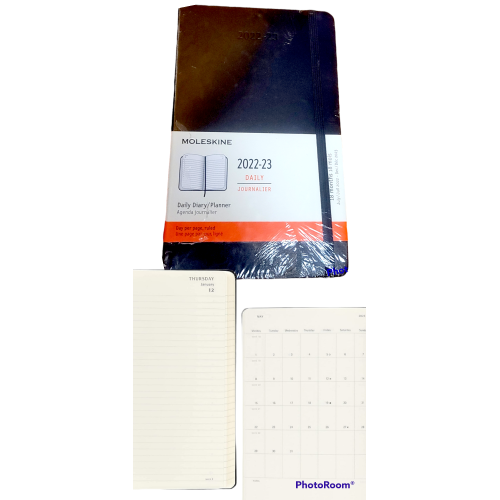 Moleskin daily diary planner 18 months 7/2022 - 12/2023