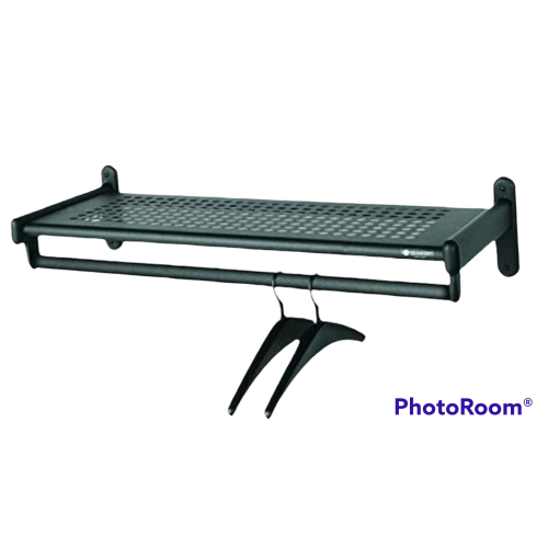 Quartet 48 inch Commerical Alloy Steel Garment Shelf RackQuartet 48 inch Commerical Alloy Steel Garment Shelf Rack