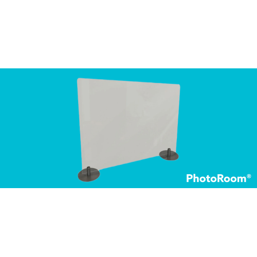 Desktop Free Standing Acrylic Protection Screen 29 x 5 x 24, Frosted