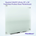 Quartet Glass Whiteboard, Dry Erase White Board, 3' x 2', Frosted Frameless Infinity Wall Mount, Home School Supplies or Home Office Decor, 1 Dry Erase Marker & Marker Tray, Non-Magnetic (G3624F) https://a.co/d/3jLDTDX