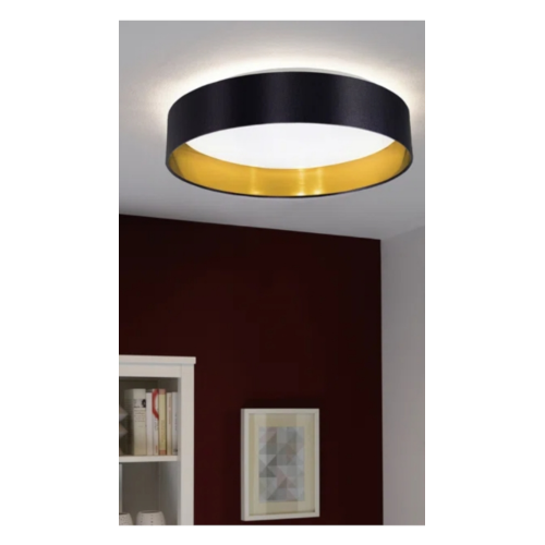 Newville 1 - Light 16'' Shaded Drum LED Flush Mount