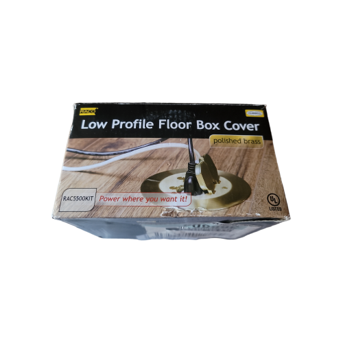 RACO Floor Box Cover: Round, 6 1/4 in Lg, 6 1/4 in Wd, Floor Box Item # 52AW83 Mfr. Model # RAC5500KIT